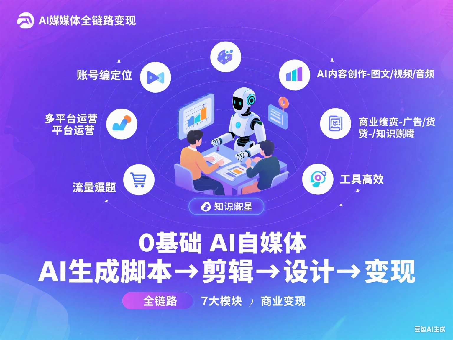 7大模块带你实现AI自媒体变现