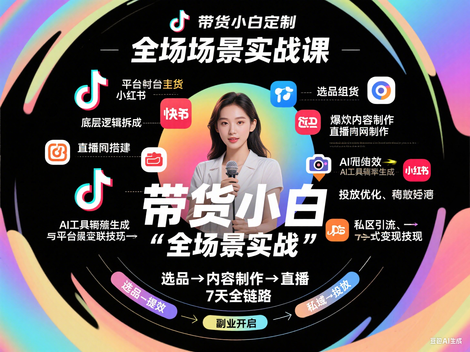 0基础小白极速入门全领域带货课