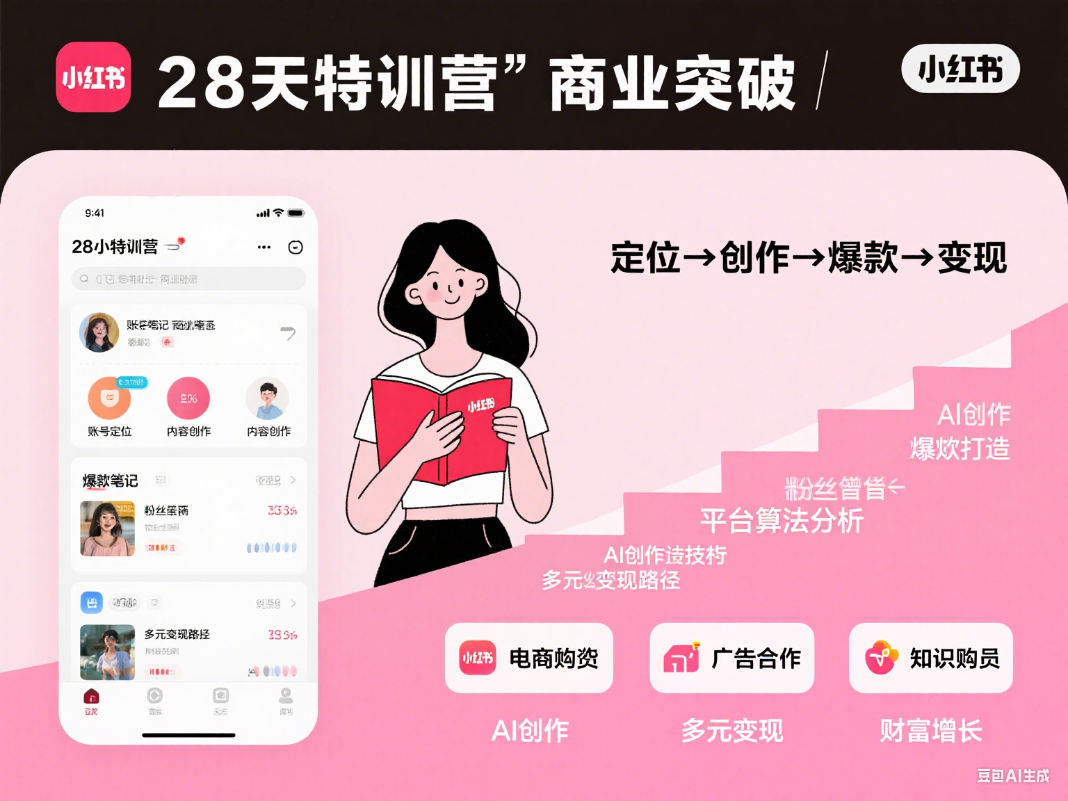 28天小红书特训营实现商业化