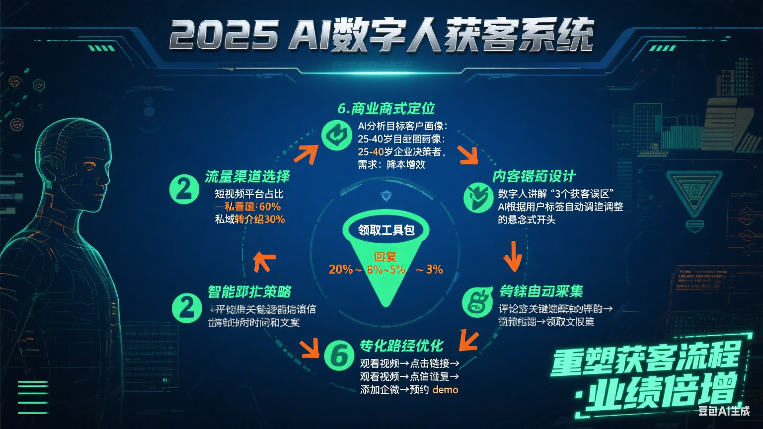 2025Ai数字人工具自动获客实战