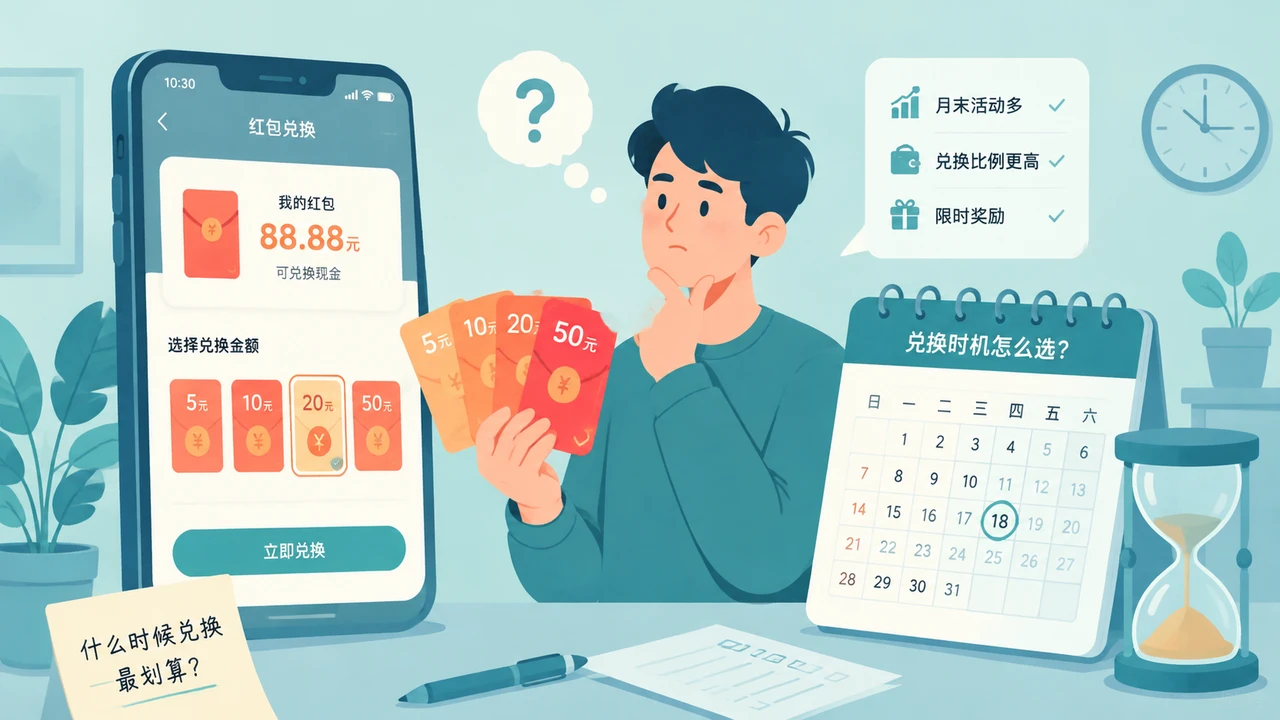 评估近期消费计划后决定是否兑换红包的示意插图