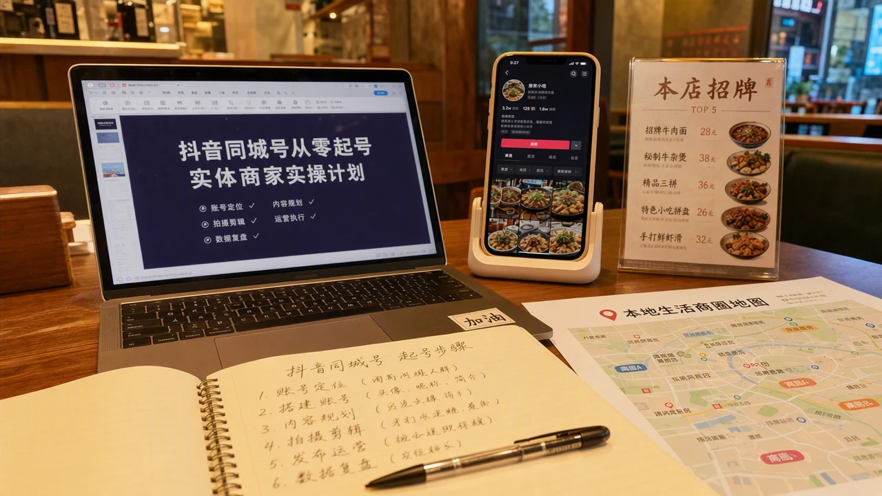 抖音同城号起号避坑指南：从0到1的运营实操