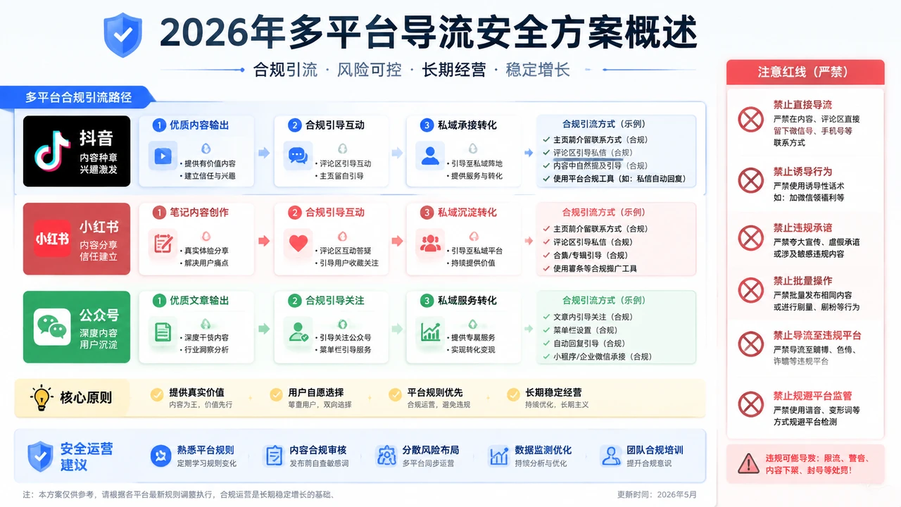 多平台导流安全方案