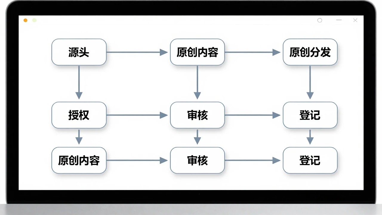 内容合规分发流程示意图
