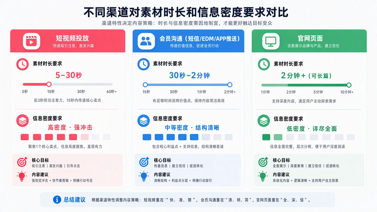 渠道信息密度对比图