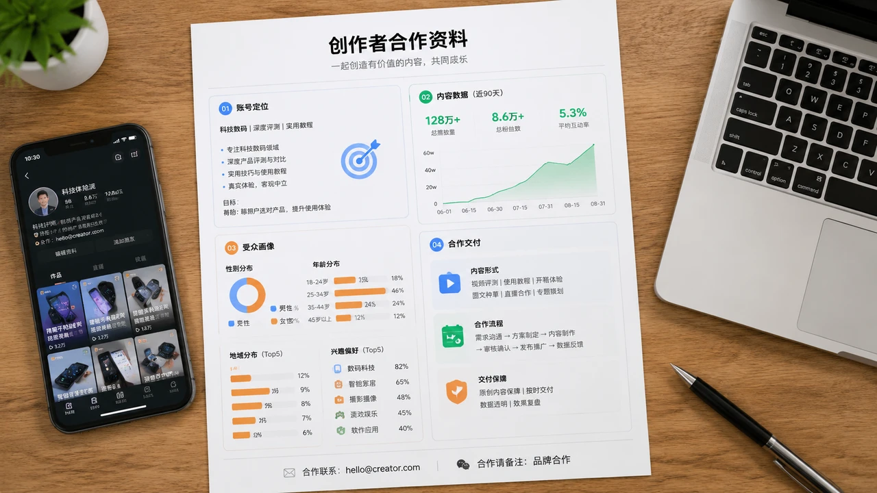 创作者合作资料结构示意