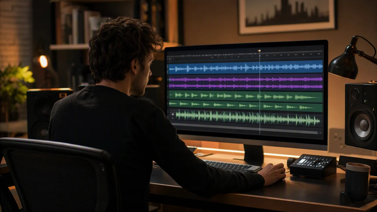 Premiere Pro 多轨道音频混音：如何分层管理人声、BGM 与音效