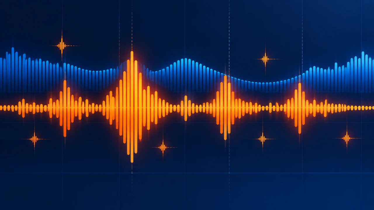 人声与背景音乐躲避关系的音频层次示意