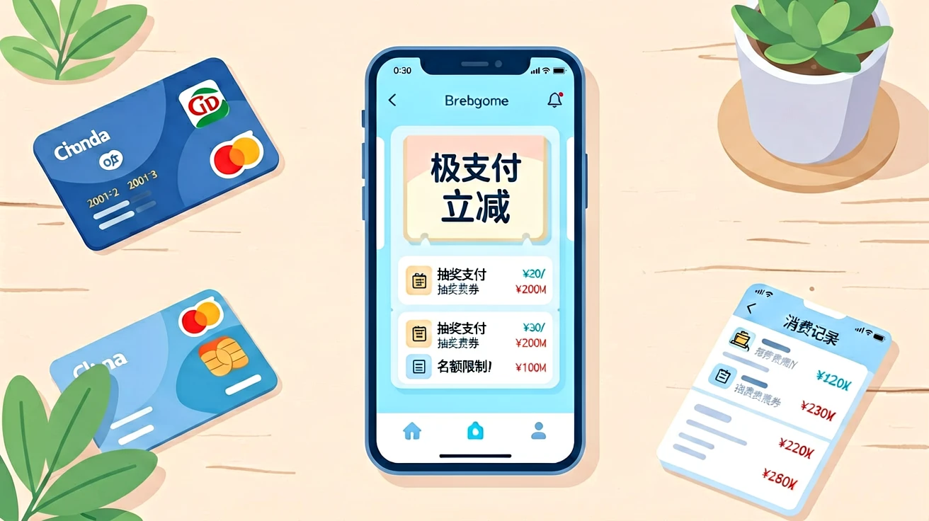 用户核对支付优惠的参与条件和抽奖资格
