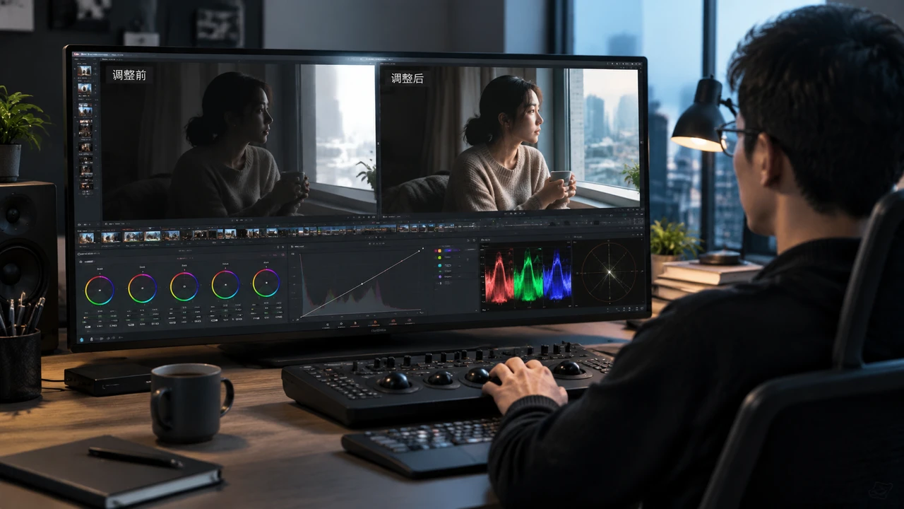 Premiere Pro Lumetri 曲线调色教程：修正曝光并保留画面层次