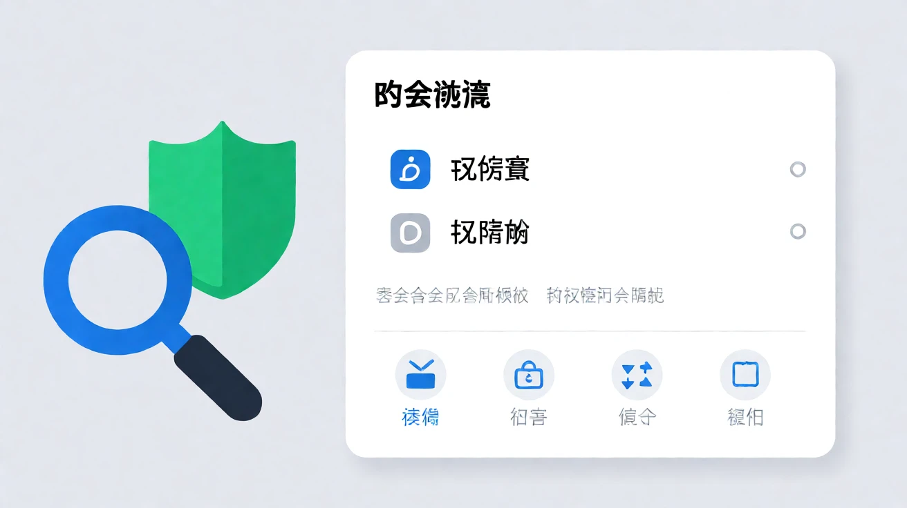 检查浏览器扩展权限和兼容性的示意图