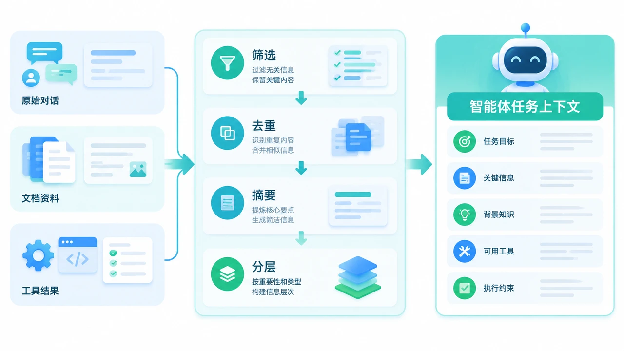 智能体上下文从信息收集到注入的处理流程