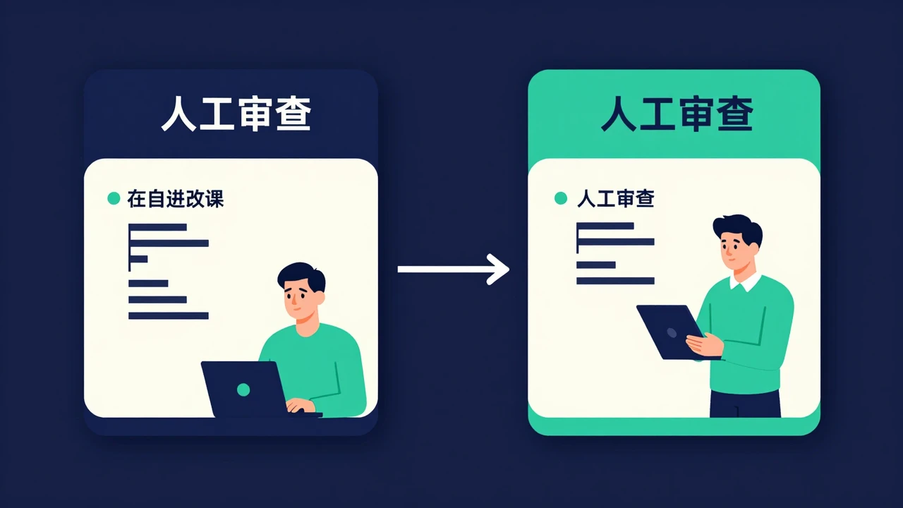 智能体执行代码修改后由开发者进行人工审查